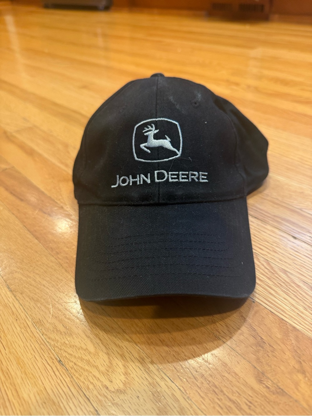John Deere Men's Black Logo Baseball Cap